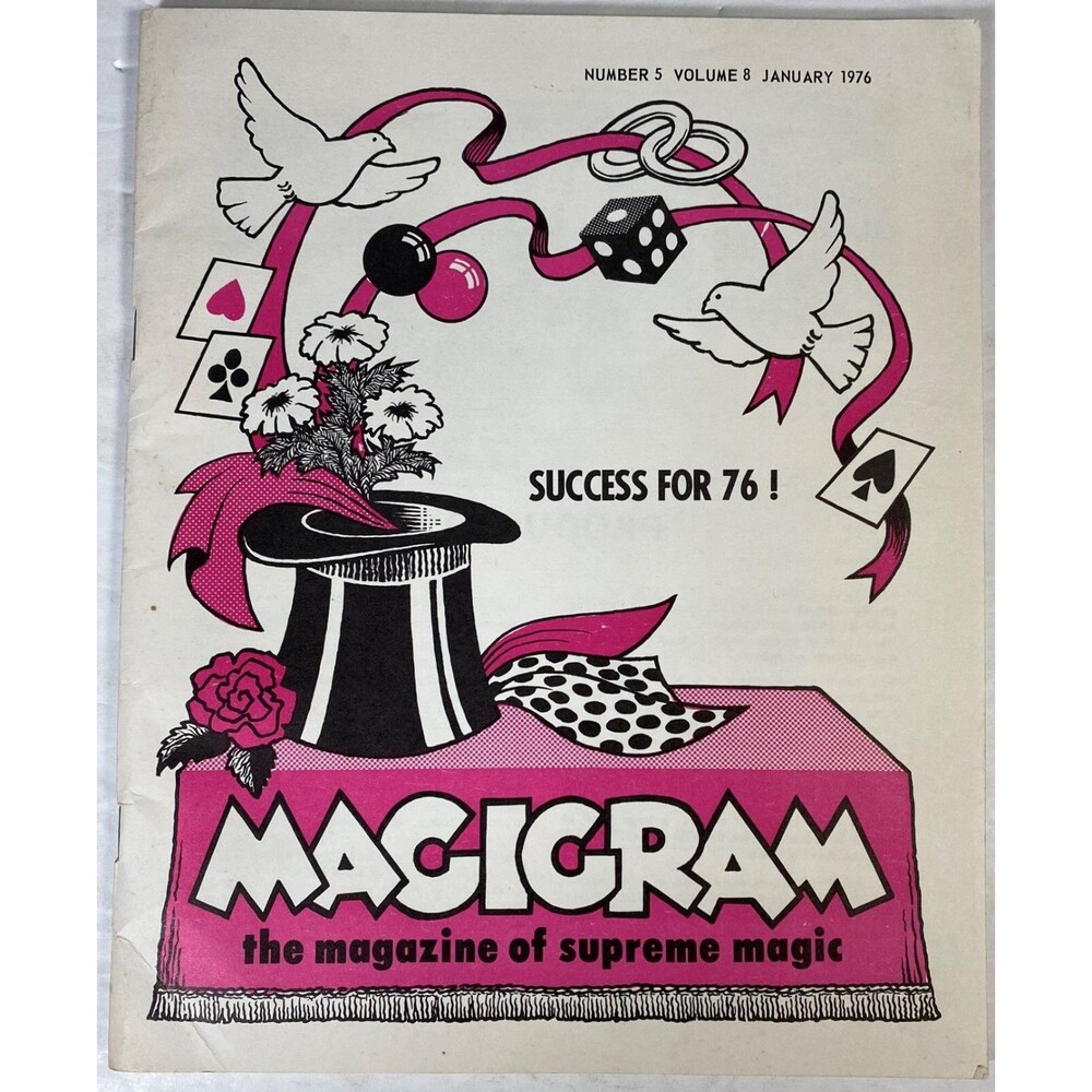 Magigram, The Magazine of Supreme Magic No 5 Vol 8 January 1976, Magic Magazine